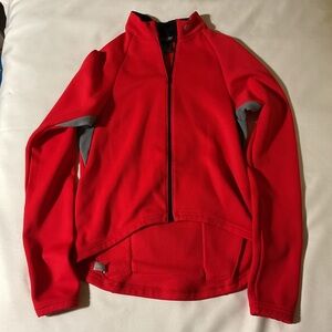 Fox Racing Red Full-Zip Jacket with Gray Accents